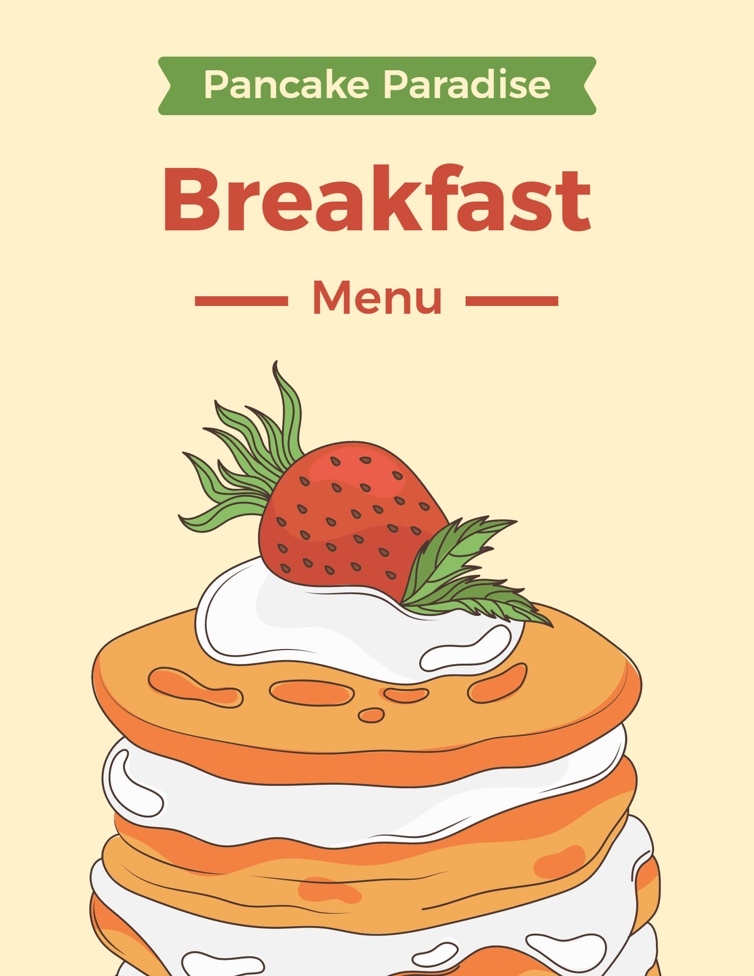 Free Customizable Breakfast Menu Templates