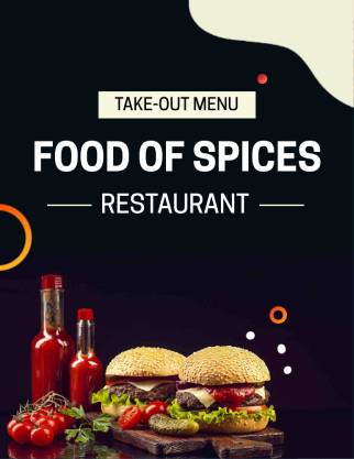 Spicy Food Takeout Menu Template
