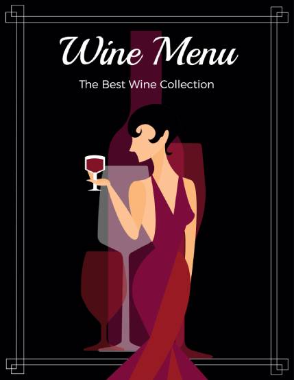 Bold Wine Menu Template