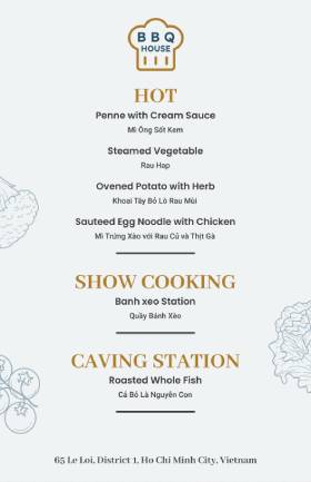 Hot BBQ Menu Template