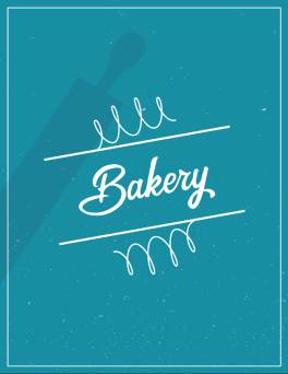 Blue Bakery Menu Template