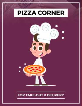 Purple Pizza Menu Template