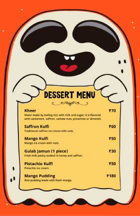 Dessert Cute Menu Template