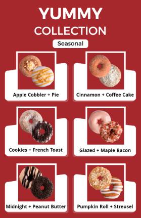 Donut Dessert Menu Template
