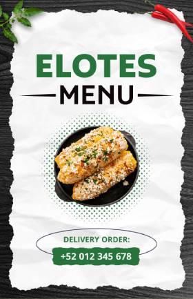 Elotes Mexican Menu Template