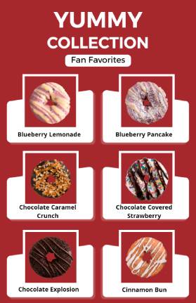 Fan Favorites Dessert Menu Template