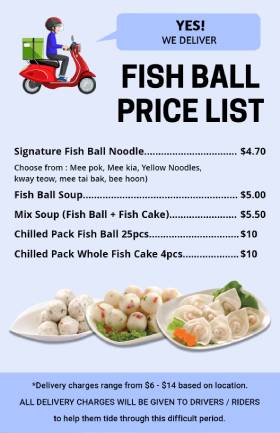 Fish Ball Price List Template