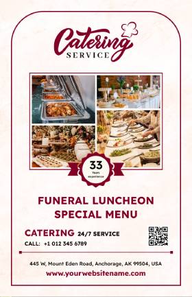 Funeral Service Menu Template