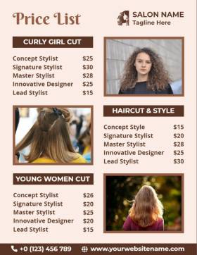 HairSalon Menu Template