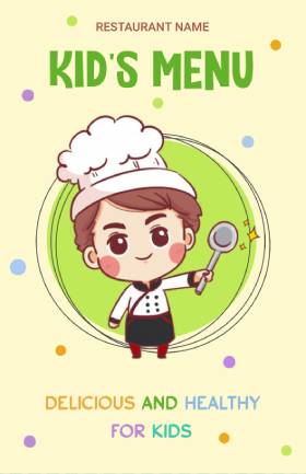 Cuisine Cute Menu Template