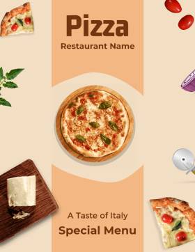 Tasty Pizza Menu Template