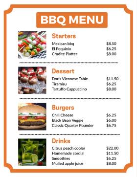 Yummy BBQ Menu Template