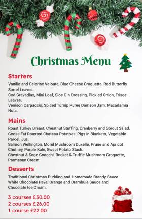 Minimalist Christmas Menu Template