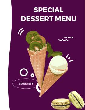 Dessert Menu Template