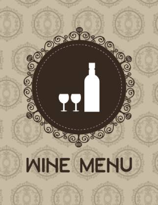 Chic Wine Menu Template