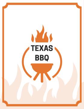 Smoked BBQ Menu Template