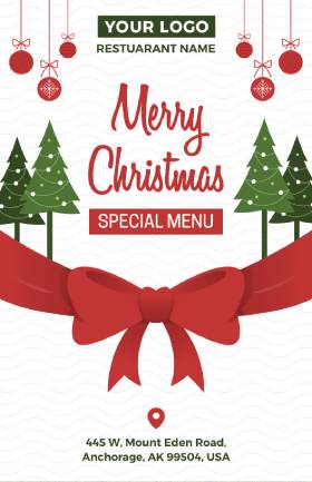 Christmas Special Menu Template