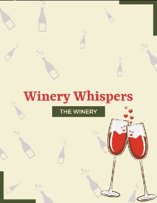 Whispers Wine Menu Template