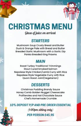 Simple Christmas Menu Template