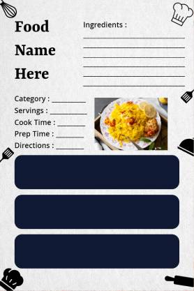 Simple Recipe Card Template