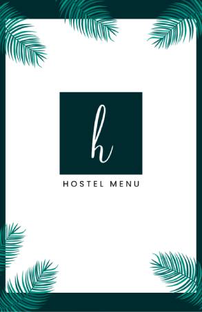 Hotel Menu Template