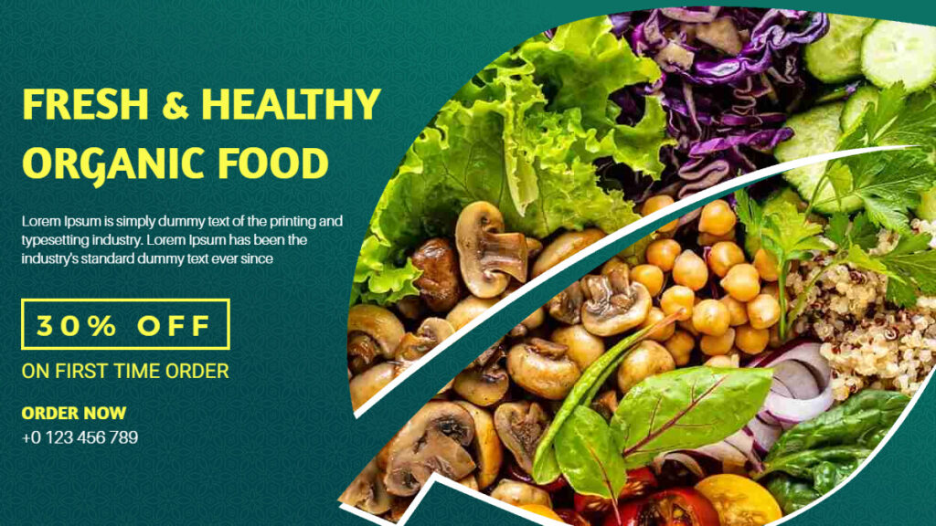 Organic Food Banner