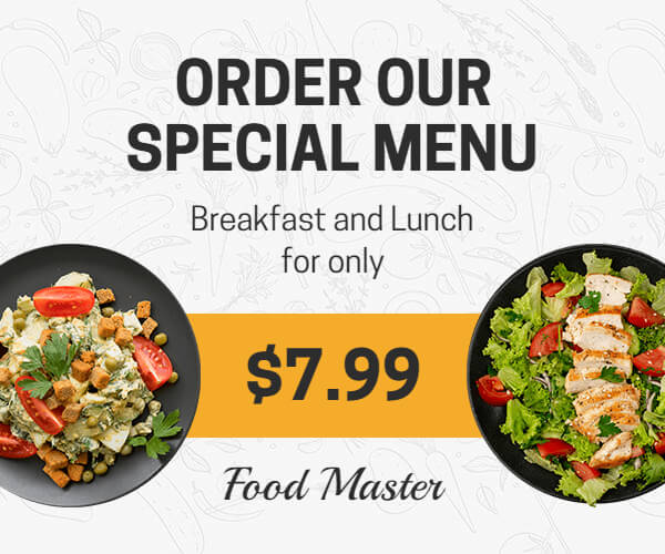 Special Meal Order Food Banner