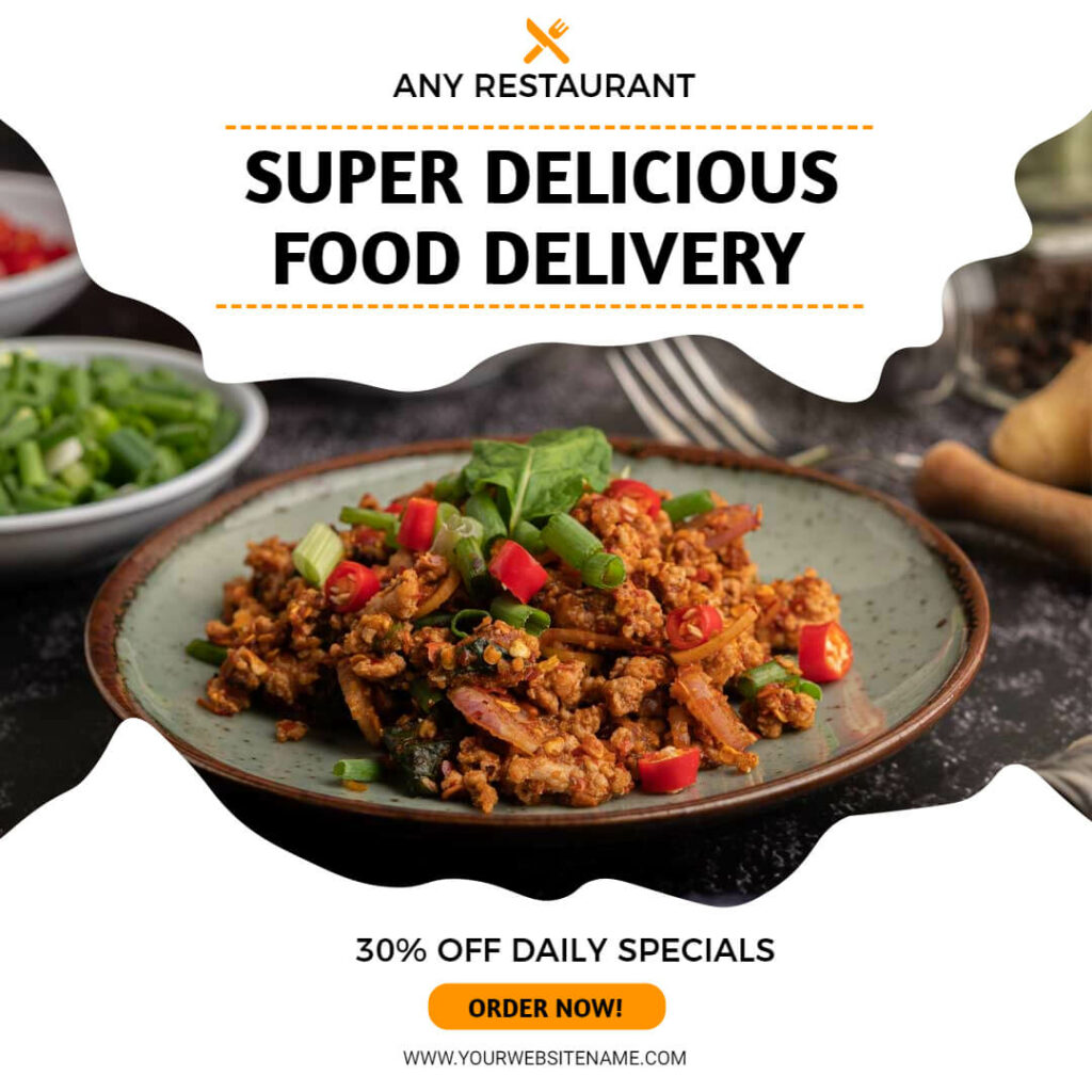 Meal Delivery Food Banner