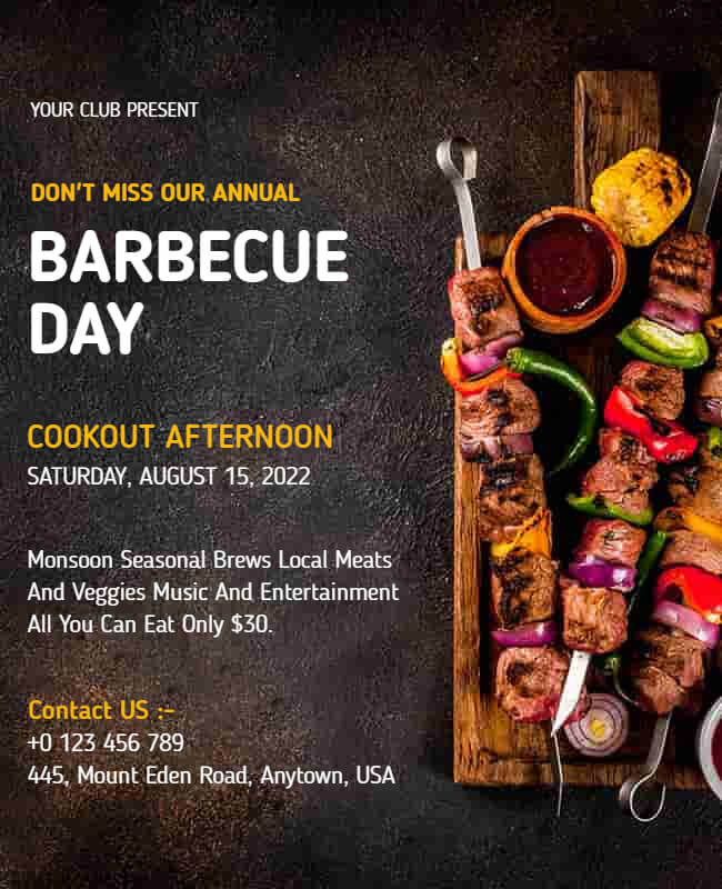 Barbecue Food Poster