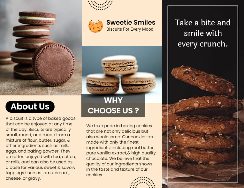 Biscuits Food Brochure