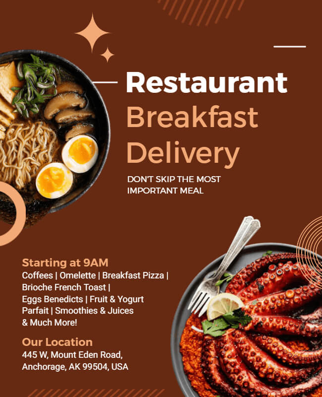 Breakfast Restaurant Flyer
