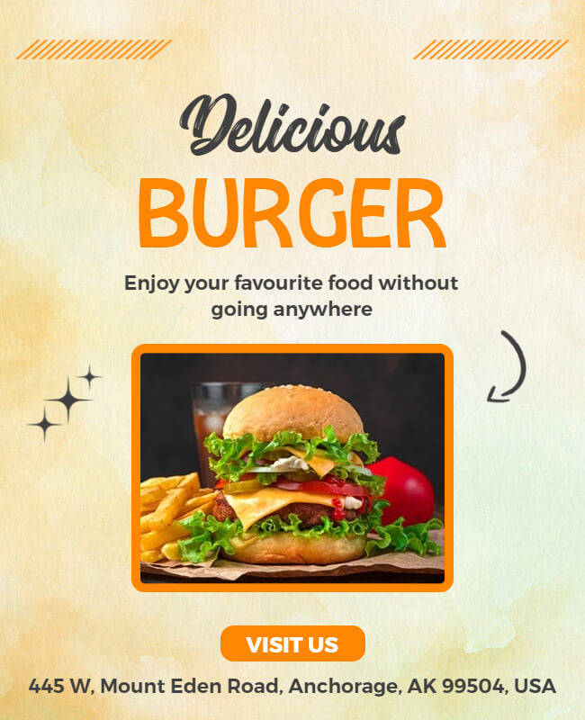 Burger Food Restaurant Flyer