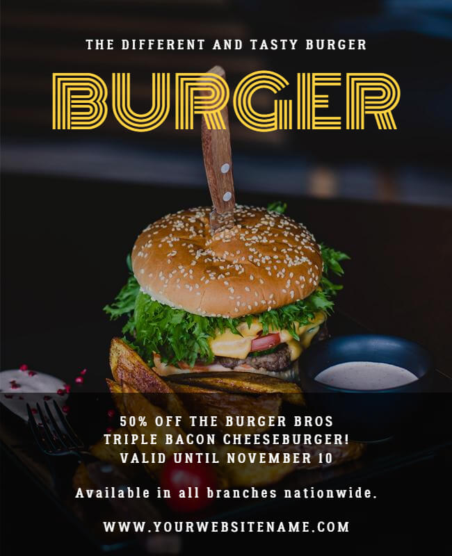 Burger Offer Flyer