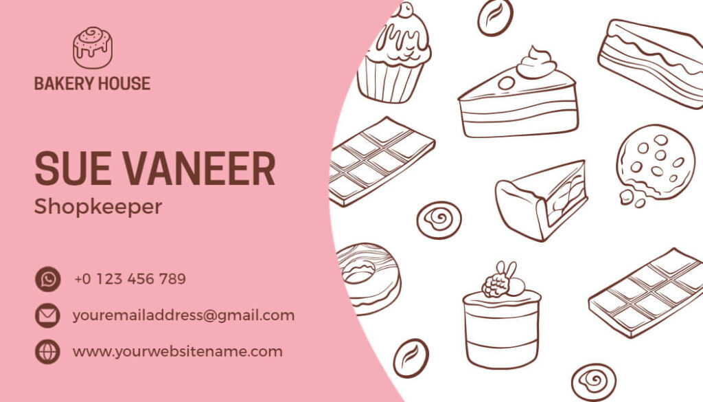 Cake Food Business Card