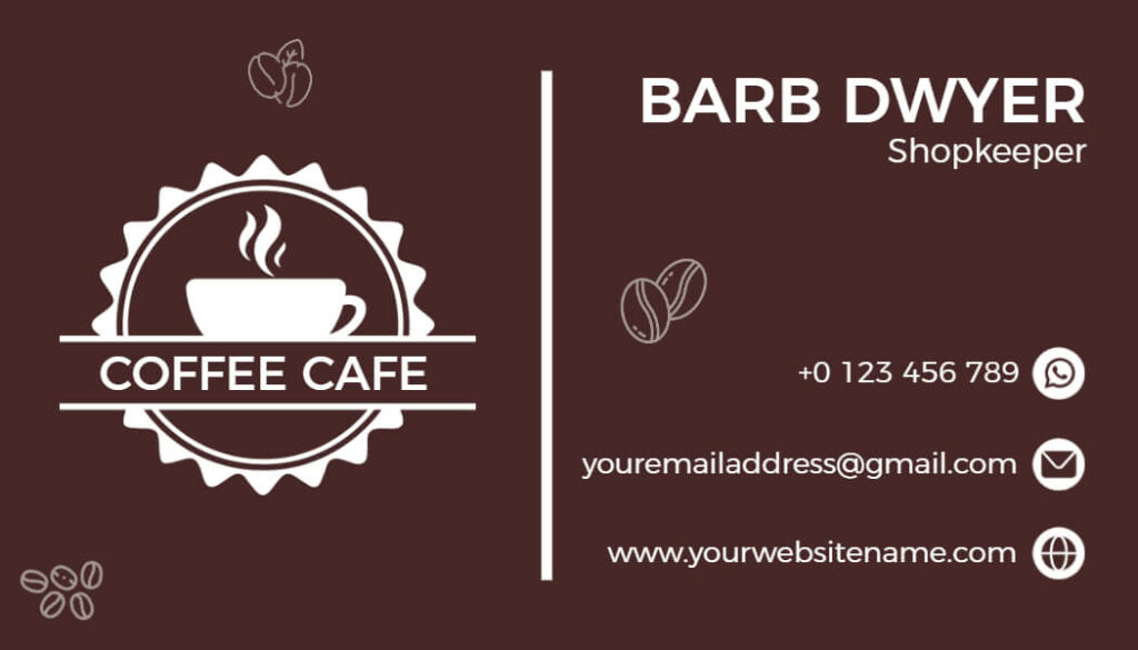 Coffee Restaurant Business Card