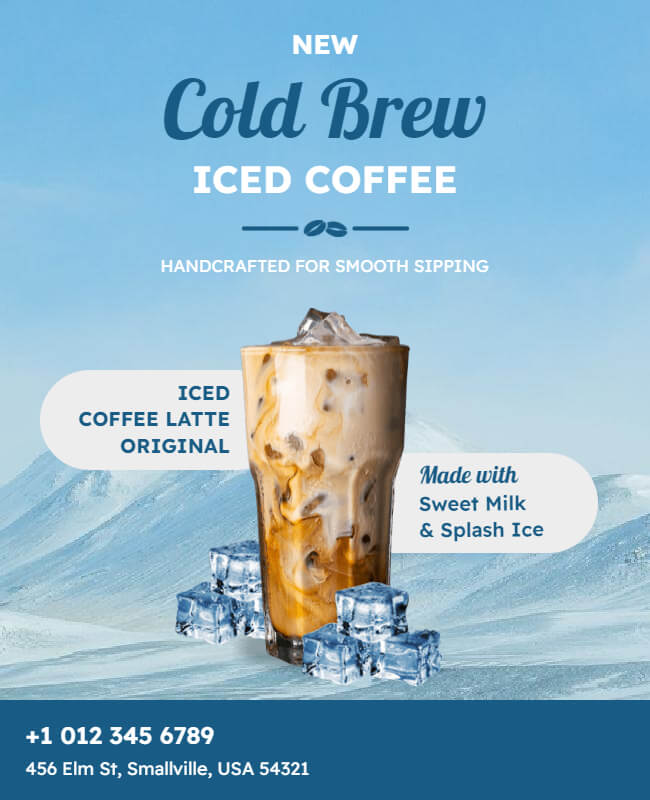 Cold Coffee Food Poster