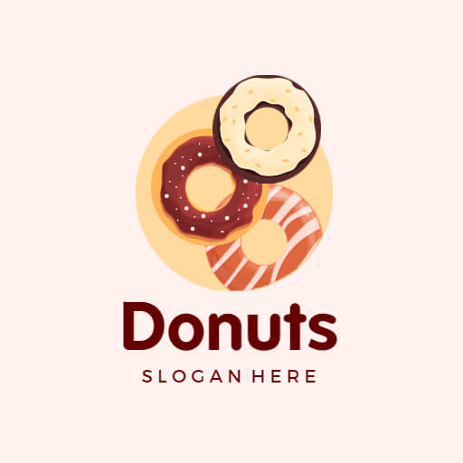 Donuts Food Logo