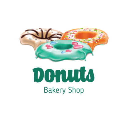 Donuts Food Logo Design