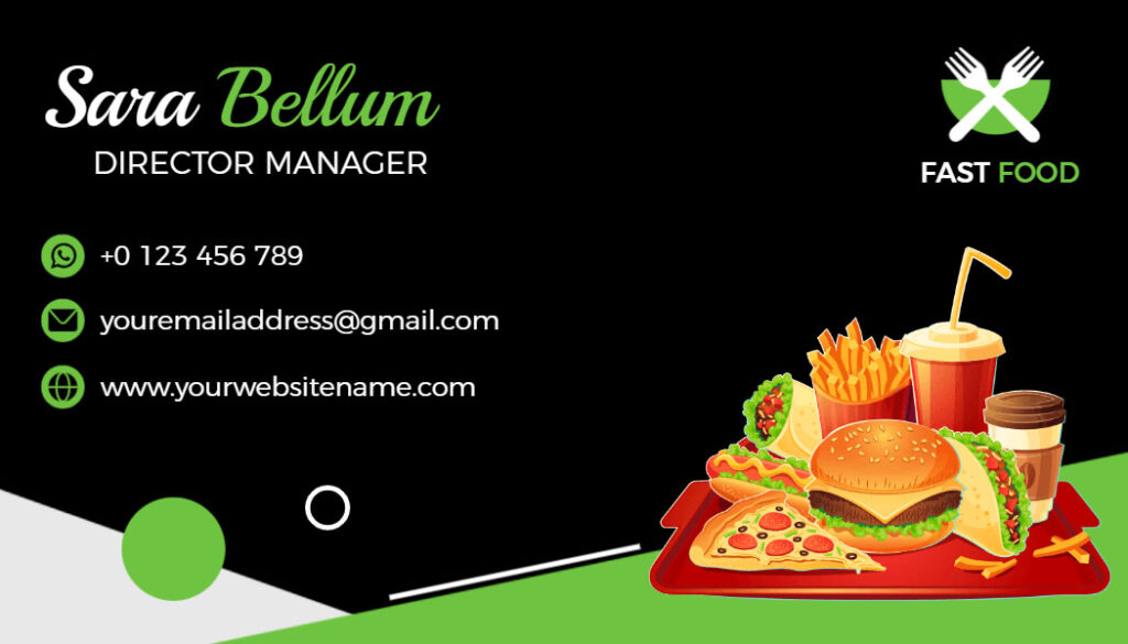 Fast Food Combo Business Card