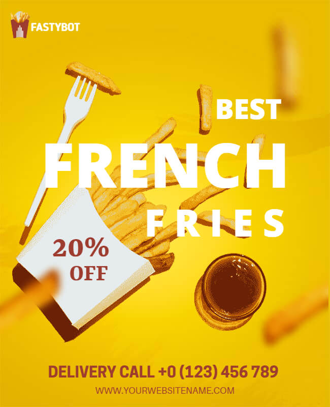 French Fries Food Poster