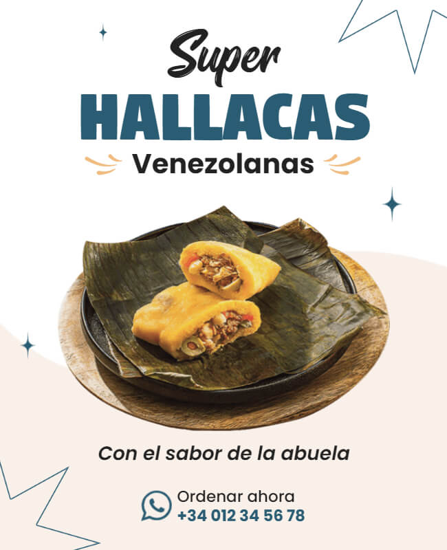 Hallacas Restaurant Flyer