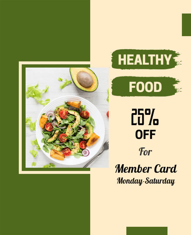 Healthy Food Restaurant Flyer