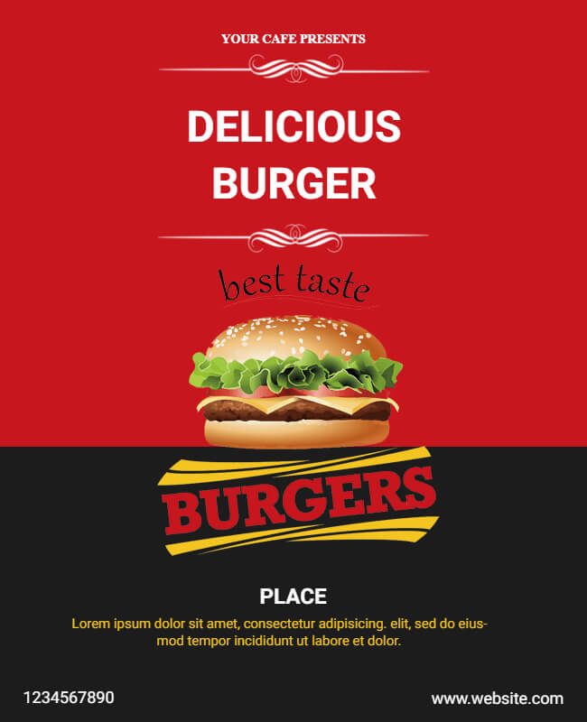 Hot Burger Flyer