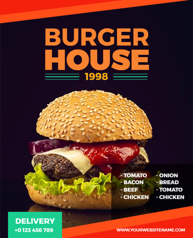 House Burger Flyer