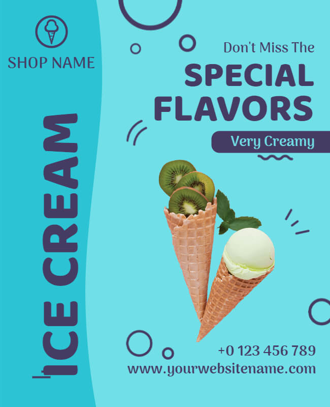 Ice Cream Food Poster