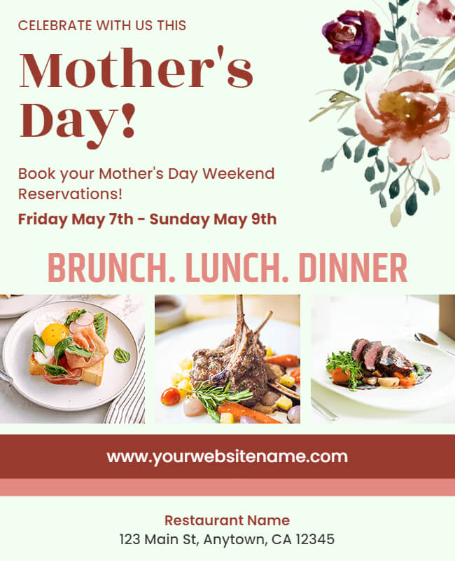 Mother's Day Food Poster
