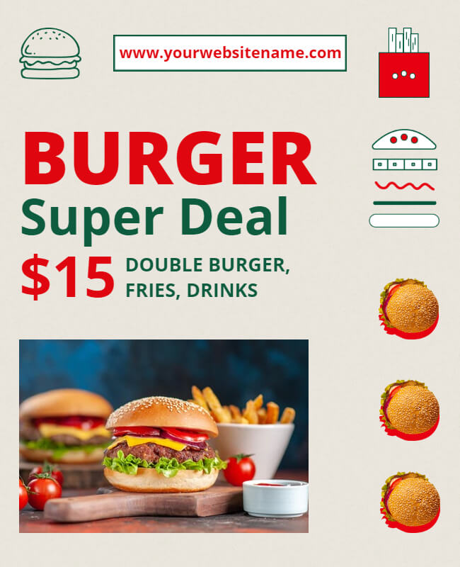 Offer Burger Flyer