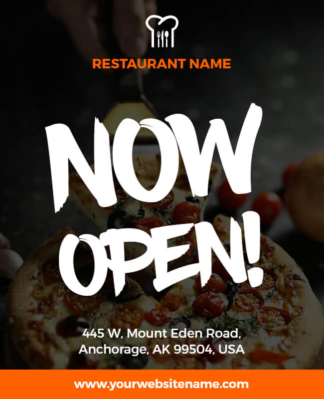 Open Restaurant Flyer