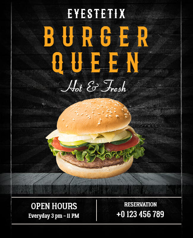 Queen Burger Flyer