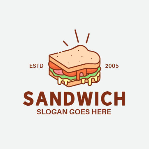 Sandwich Food Logo
